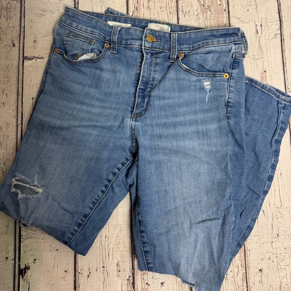 Universal Thread Womens Jeans 10 High Rise Skinny Button Fly Light Wash Indie